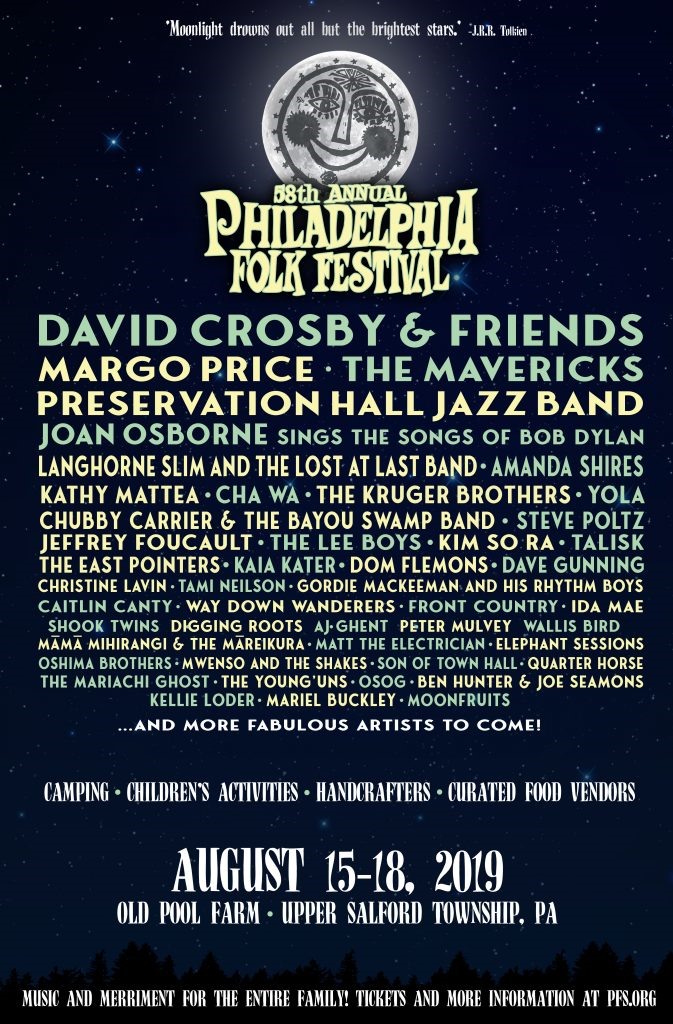 Philadelphia Folk Festival 2019 Lineup