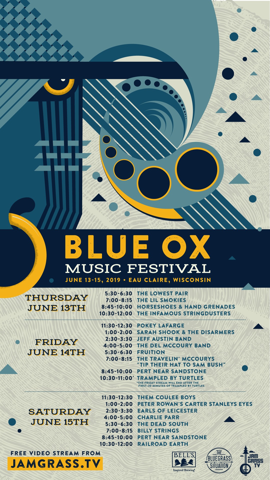 Blue Ox Live Stream Schedule 2019