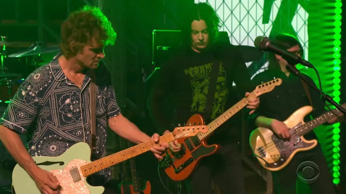 The Raconteurs Perform 'Bored And Razed' On ‘Colbert’