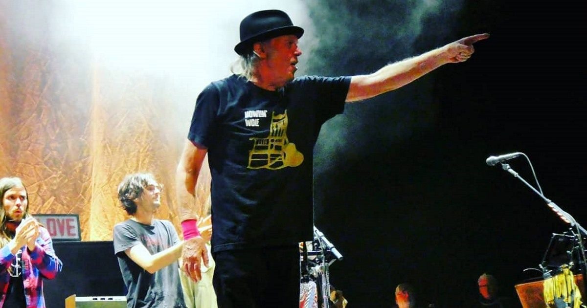 Neil Young On The Beach Antwerp