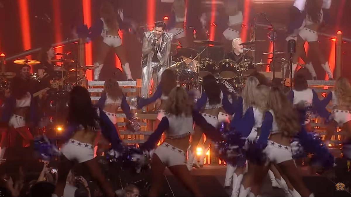 Queen & Adam Lambert Perform ‘Fat Bottomed Girls’ With Dallas Cowboys Cheerleaders