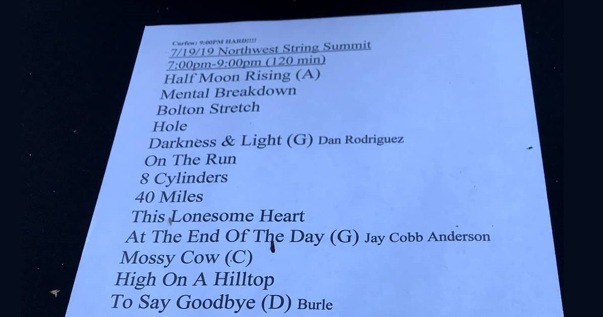 Yonder Mountain String Band NWSS Elevation