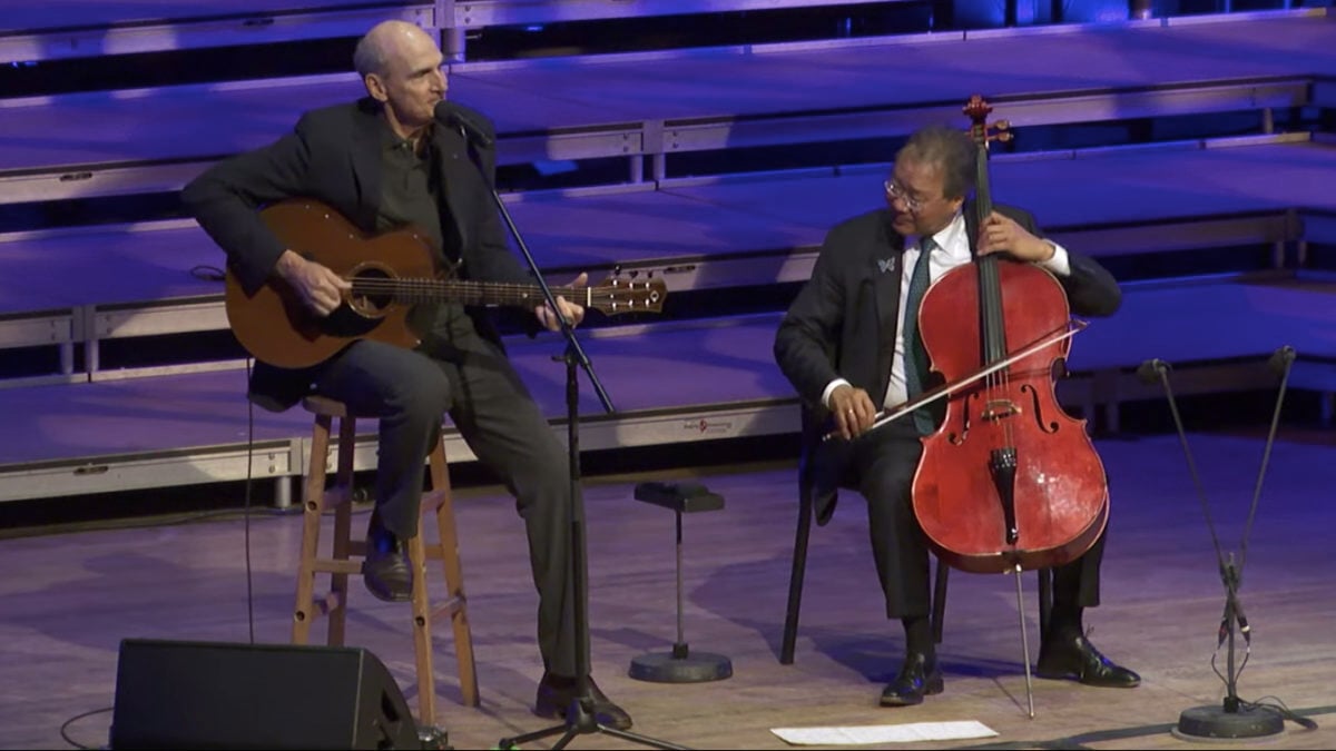 James Taylor Guests With Yo-Yo Ma At Tanglewood