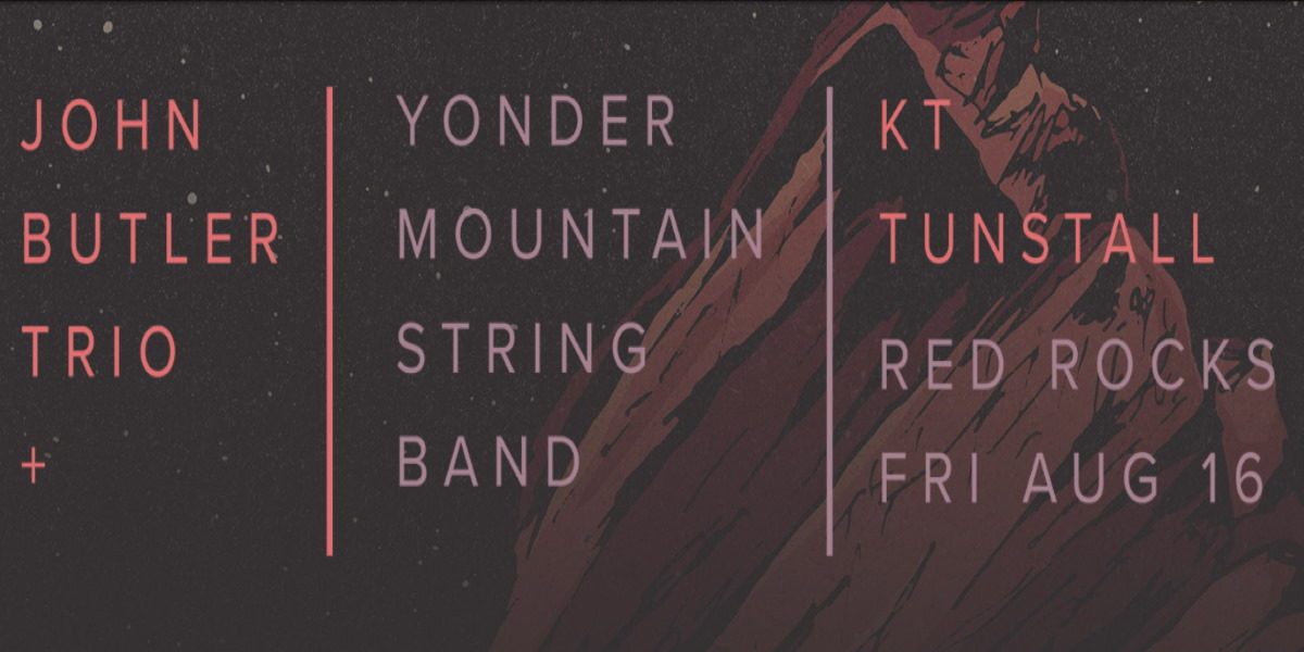 John Butler Trio Yonder Mountain KT Tunstall Red Rocks Live Stream