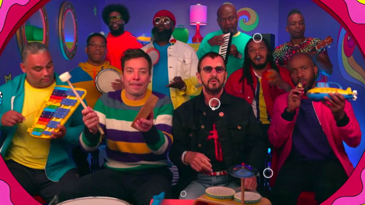 Ringo Starr, Jimmy Fallon & The Roots Perform ‘Yellow Submarine’ With Classroom Instruments