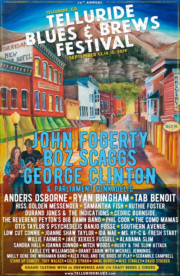 Telluride Blues Brews Parliament Lineup 2019