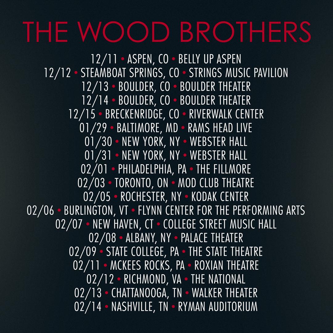 Wood Brothers Winter Tour 2019 2020