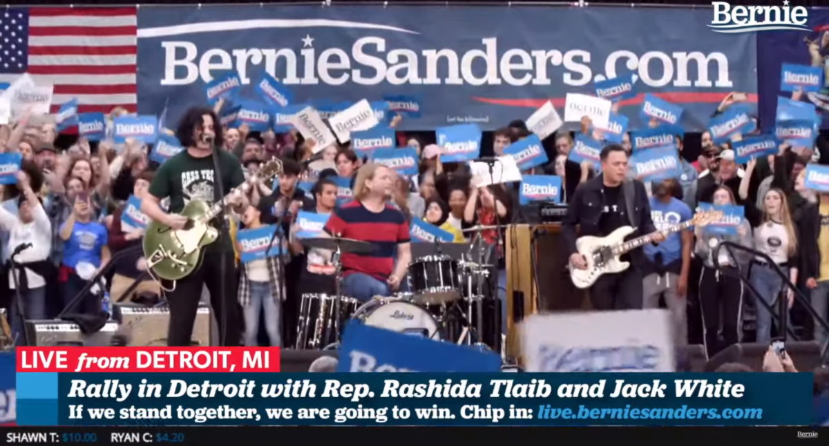 Jack White Bernie Sanders Bob Dylan Detroit