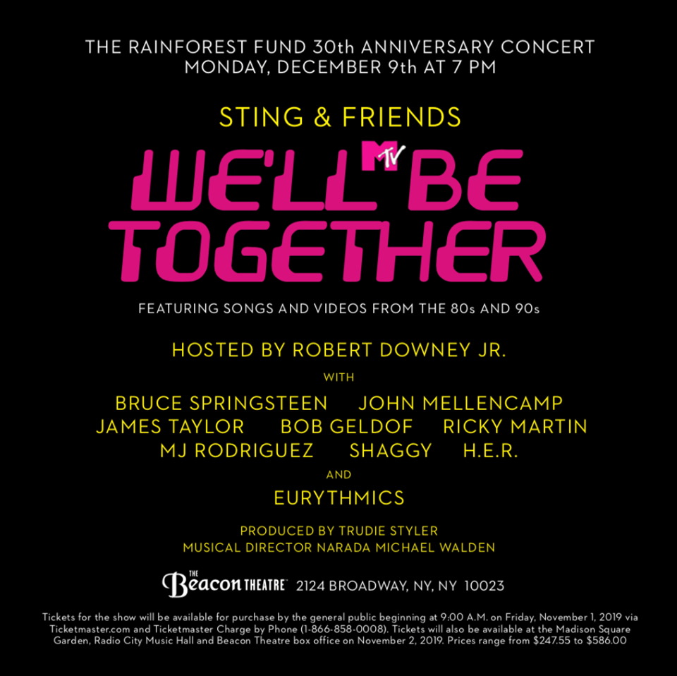 Rainforest Fund 2019 Lineup