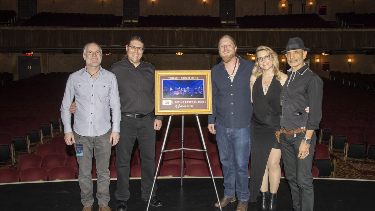 Tedeschi Trucks Band Receives Plaque Commemorating Beacon Theatre Performances