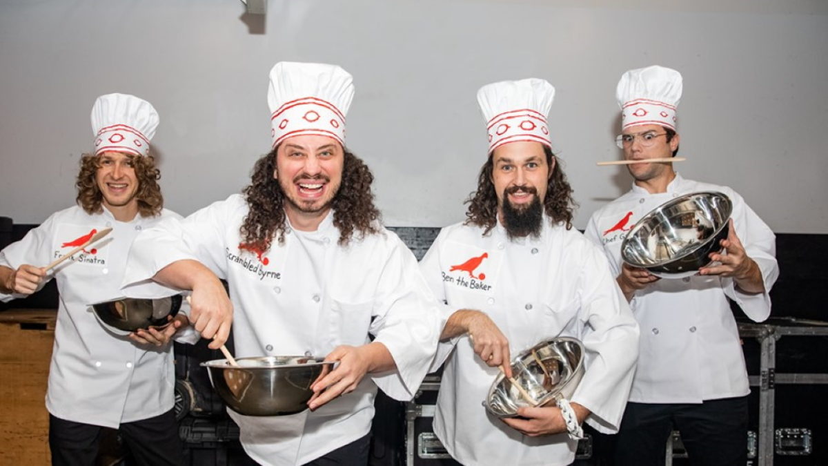 Pigeons Playing Ping Pong Present 'Stop Making Cake' Halloween Run