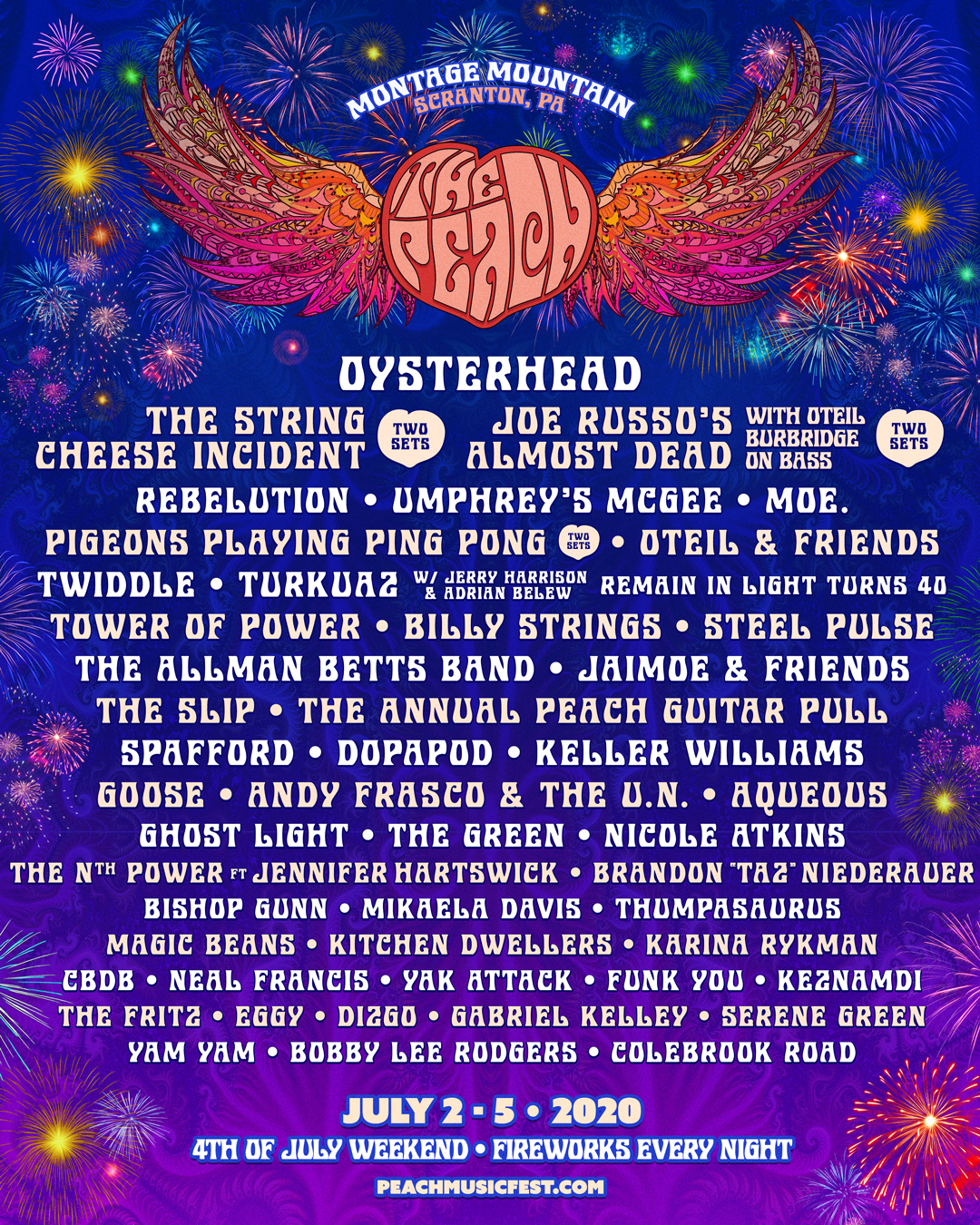 Peach Music Festival 2020 Lineup