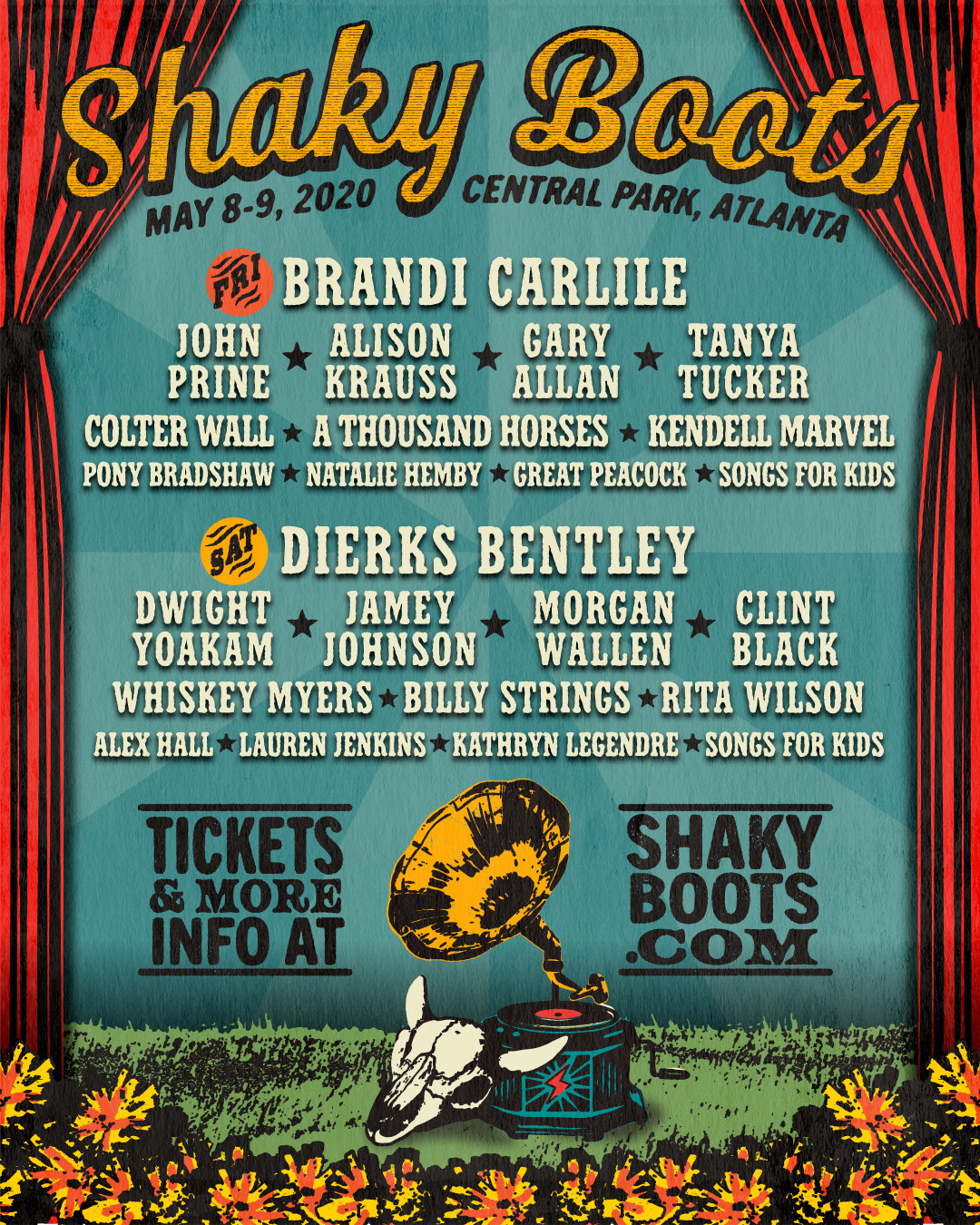 Shaky Boots Lineup 2020