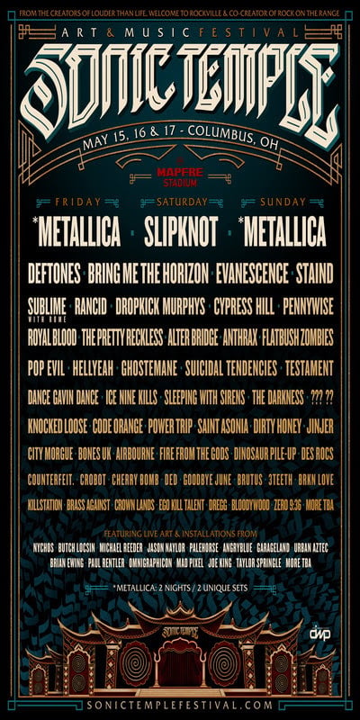 Sonic Temple Lineup 2020