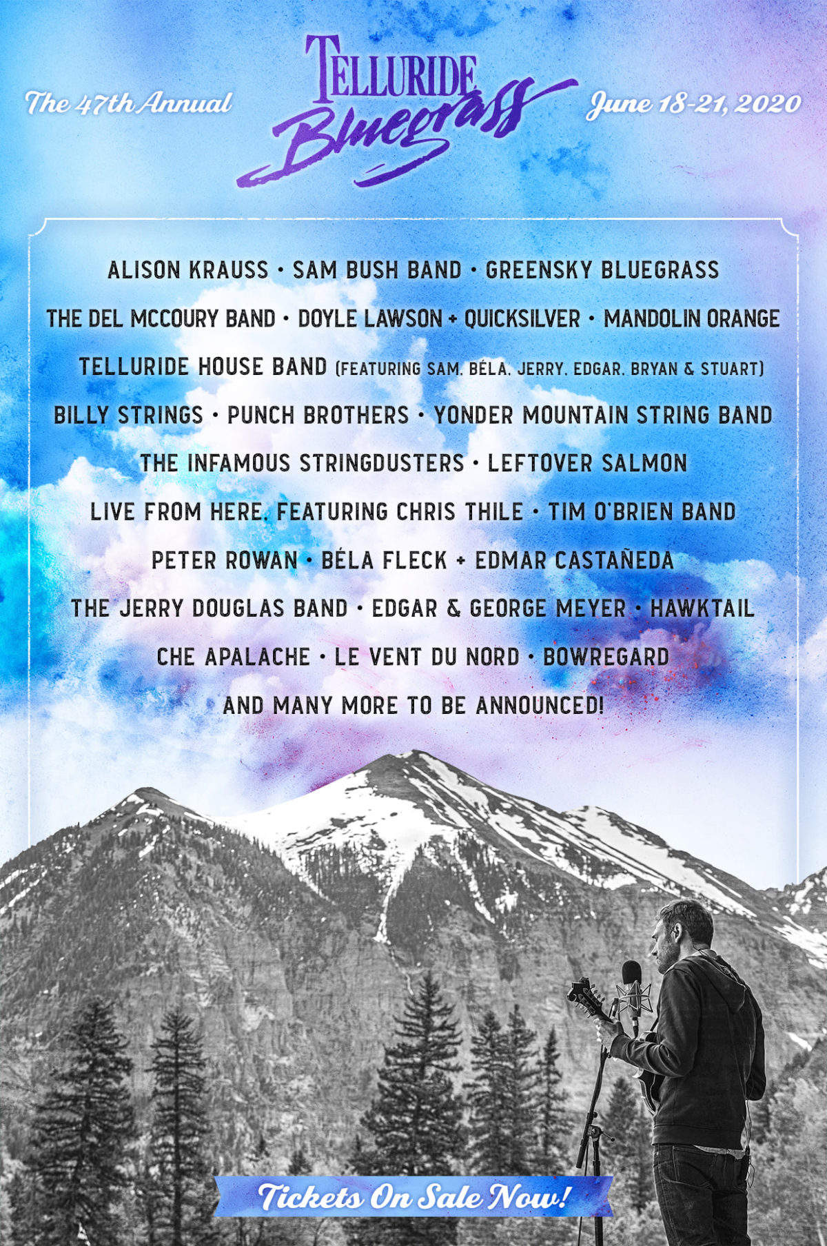 Telluride Bluegrass Festival Announces Initial 2020 Lineup