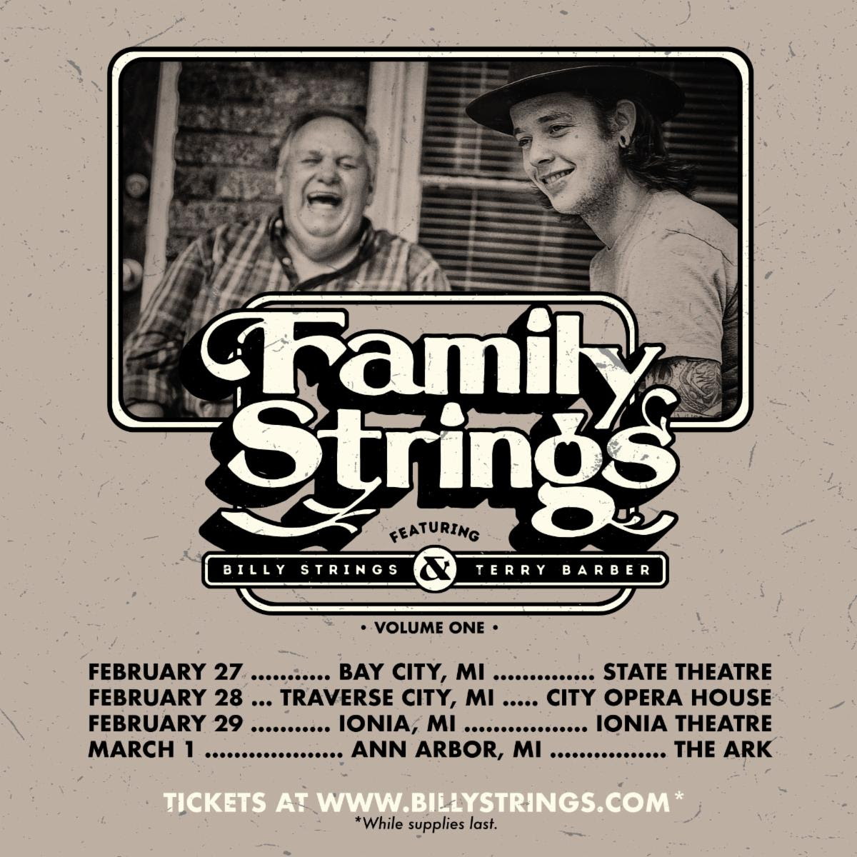 Billy Strings Family Strings Tour Dates