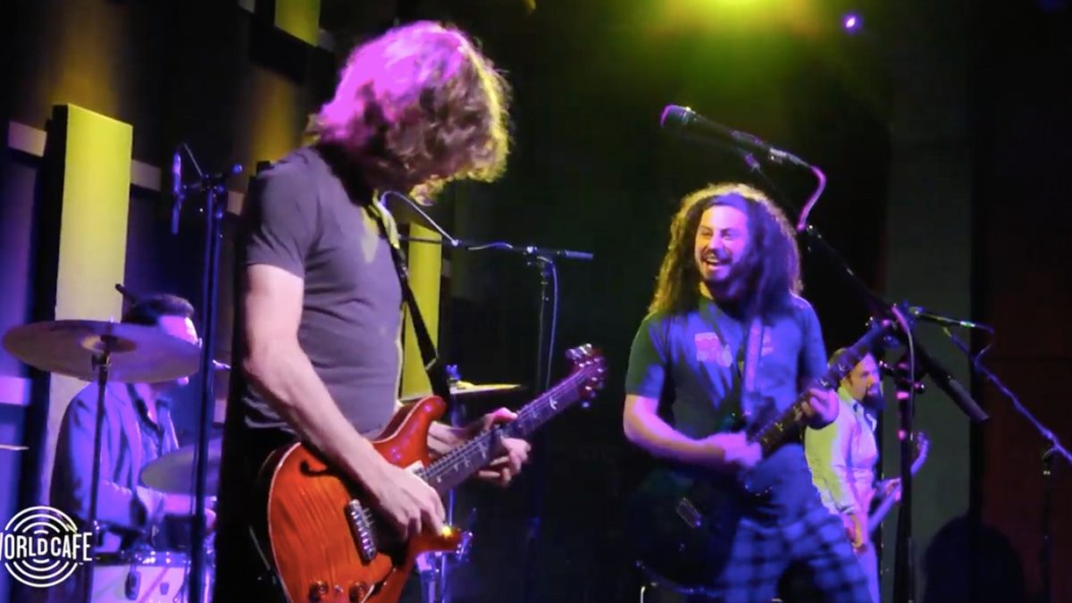 Pigeons Playing Ping Pong Perform Live For World Cafe & Share 'Stop Making Cake' Pro-Shot Video