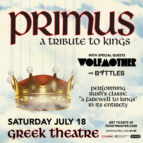 Primus Tour Tickets Los Angeles, CA Oct 17, 2021 Greek Theatre