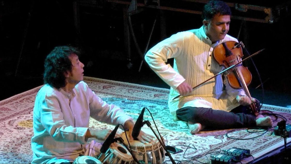 Varnam - Zakir Hussain with Ganesh Rajagopalan | Live from Here with Chris Thile