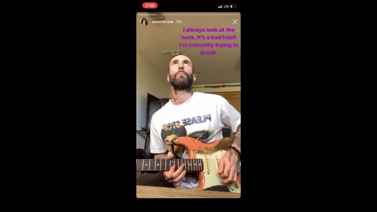 Adam Levine Plays Phish’s ‘Divided Sky’ On Instagram