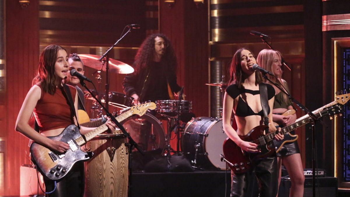 HAIM Performs 'The Steps' And Participates In Skit On 'Fallon' & Announces Deli Tour