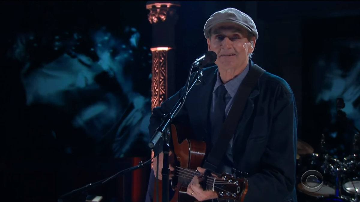 James Taylor Performs ‘Almost Like Being In Love’ On ‘Colbert’