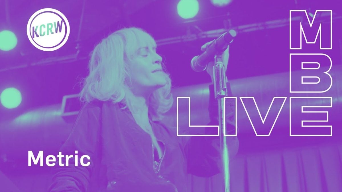 Metric performing "Now or Never Now" live on KCRW