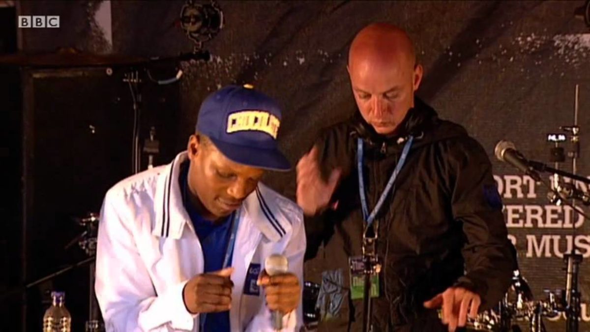 DJ Vimto & Jah Digga perform Crepes on the BBC Introducing stage at Glastonbury 2011.