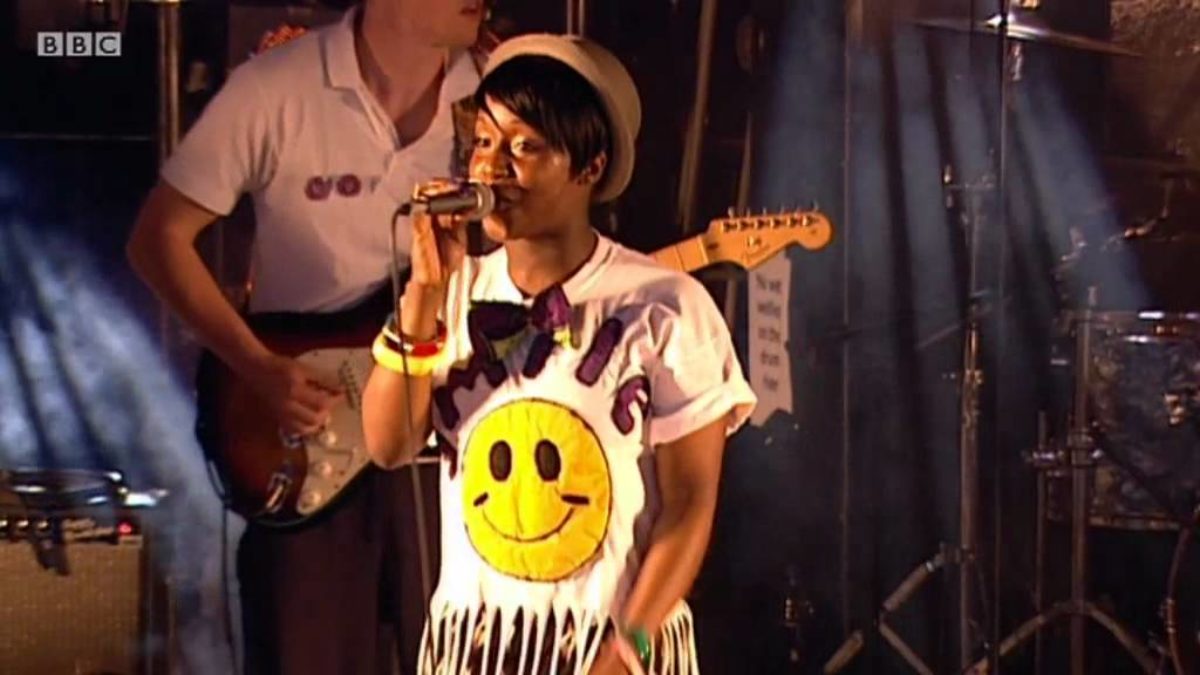 Dionne Reid performs Face-T on the BBC Introducing Stage at Glastonbury 2011