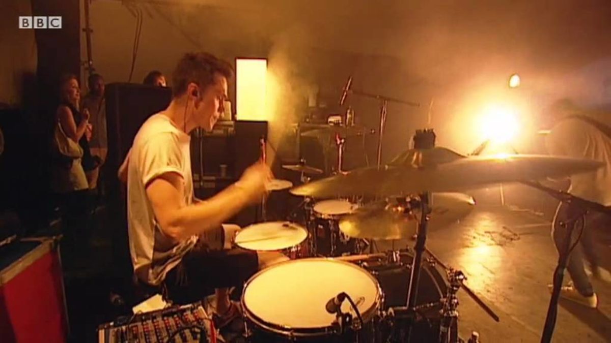 Don Broco perform on the BBC Introducing Stage at Reading 2011