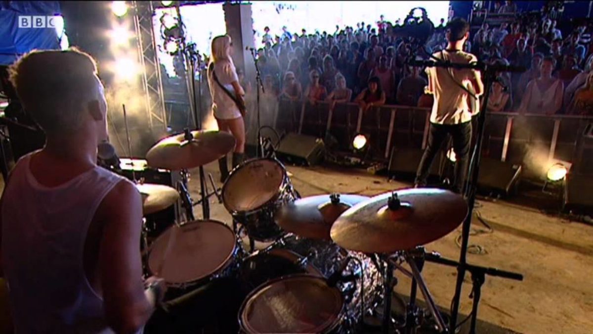 Two Wounded Birds perform Together Forever on the BBC Introducing Stage at Glastonbury 2011