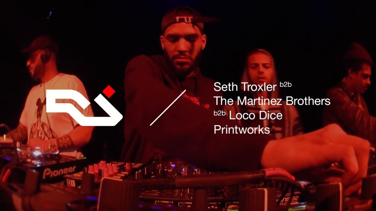 RA Live: Seth Troxler b2b Loco Dice b2b The Martinez Brothers at Printworks