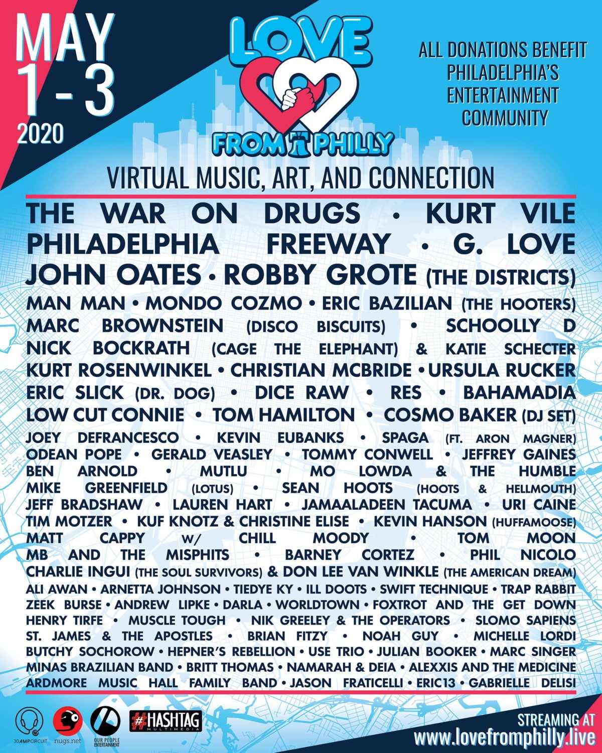 Love From Philly Revised Lineup