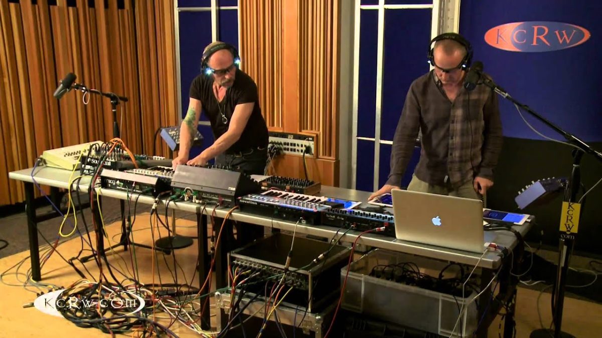 Orbital performing "Chimes" live on KCRW
