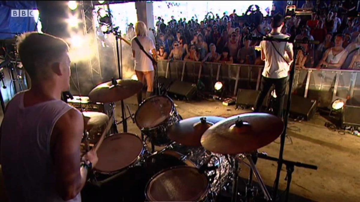 Two Wounded Birds perform It's Not Up To You on the BBC Introducing Stage at Glastonbury 2011