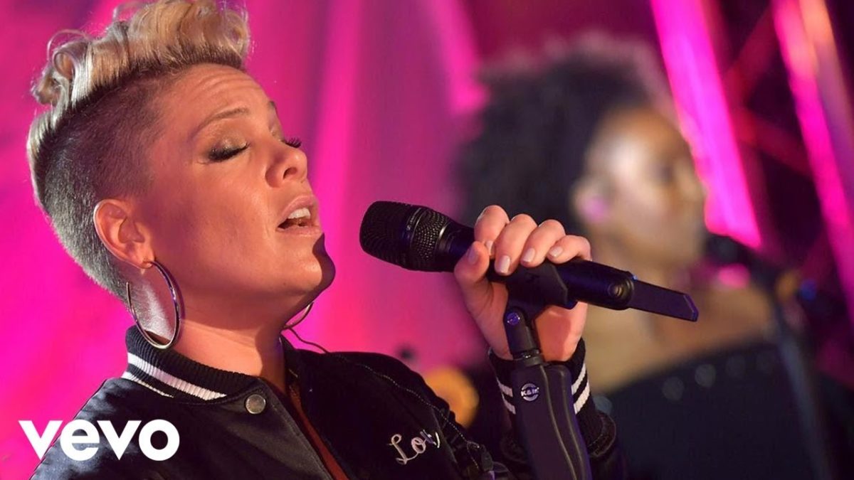 P!nk - What About Us in the Live lounge