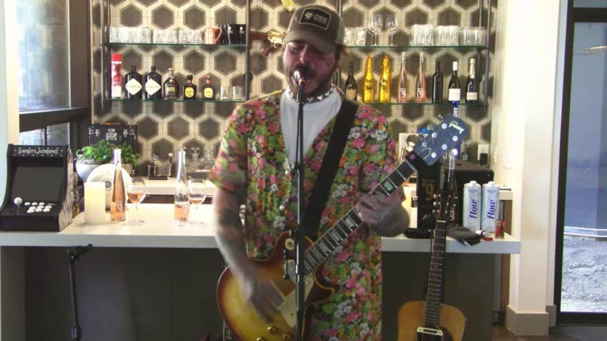 Post Malone Performs Nirvana Tribute