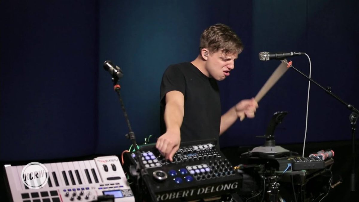 Robert DeLong performing "Long Way Down / Global Concepts" Live on KCRW