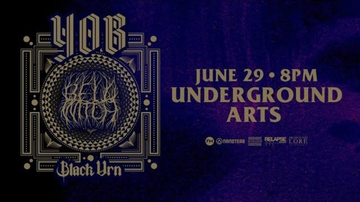 YOB - (Underground Arts) Philadelphia,Pa 6.29.18 (Complete Show)
