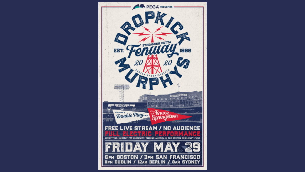Dropkick Murphys To Livestream Concert At Empty Fenway Park With (Virtual) Guest Bruce Springsteen