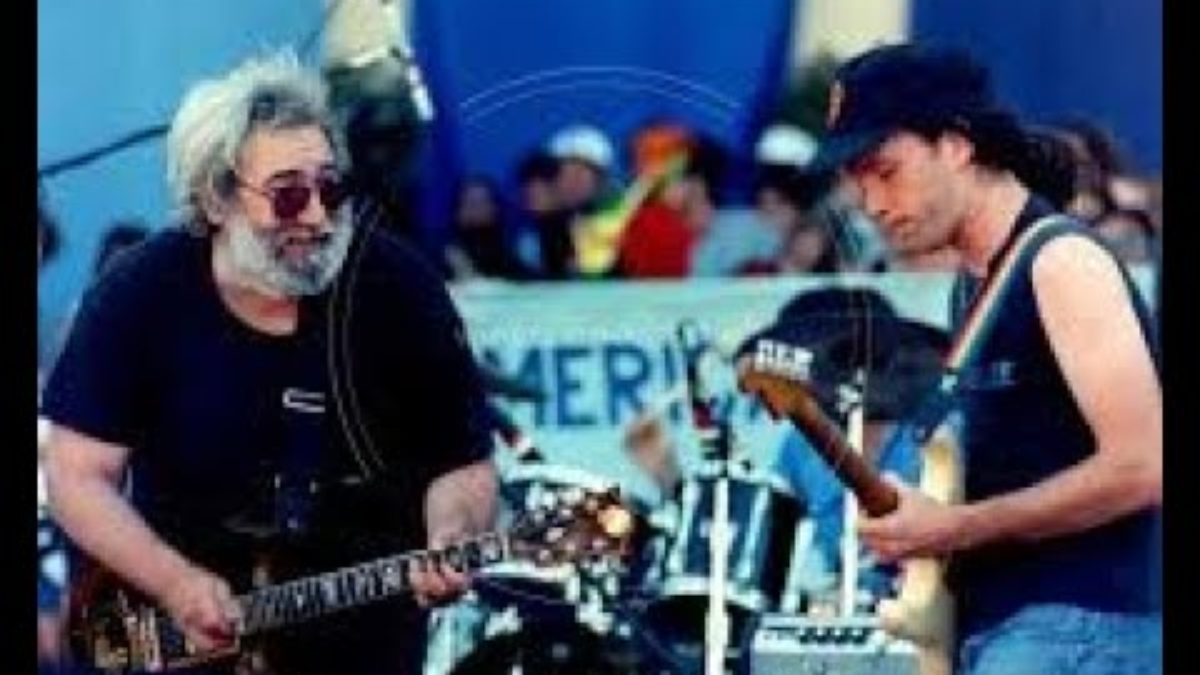 Jerry Garcia and Steve Kimock, "Goodnight Irene" 7/16/88 Golden Gate Park