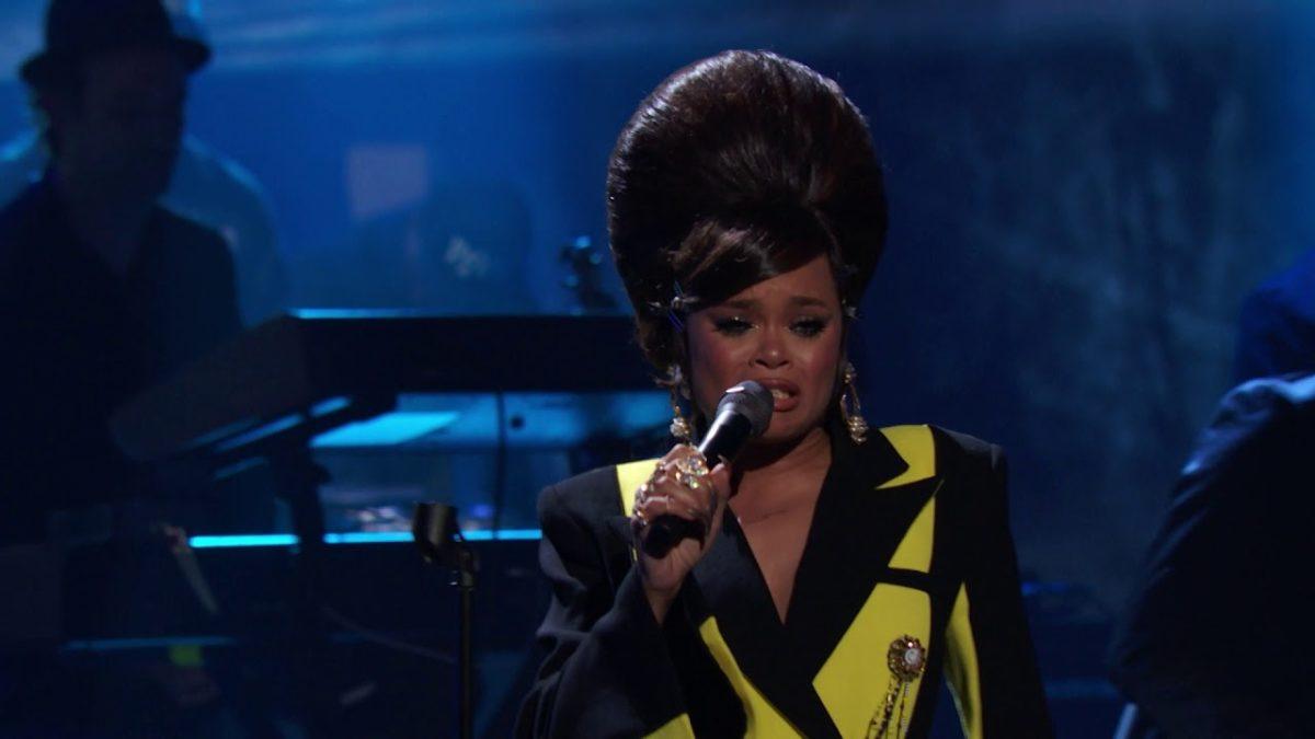 Andra Day performs "I Put A Spell On You" at the 2018 Rock & Roll Hall of Fame Induction Ceremony