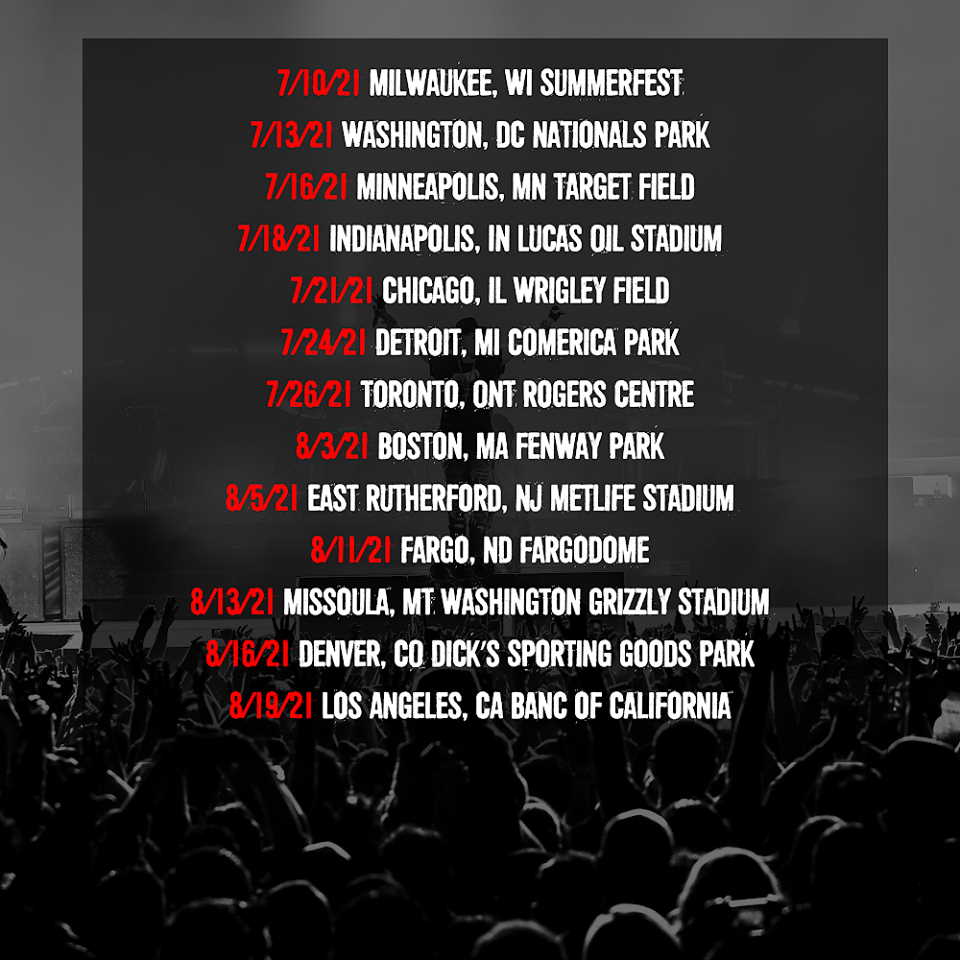 Guns N Roses Tour Dates 2021