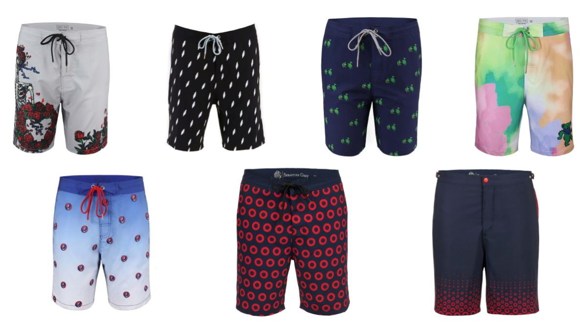 Section 119 Grateful Dead & Donut Board Shorts: Perfect For Whatever Life May Throw You!