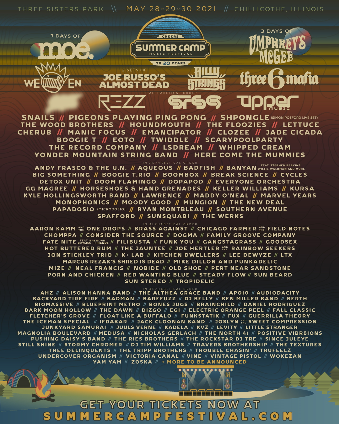 Summer Camp 2021 Lineup
