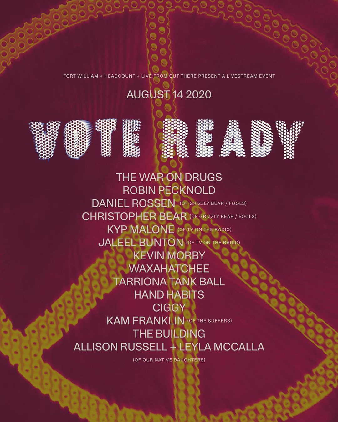Vote Ready Livestream Lineup