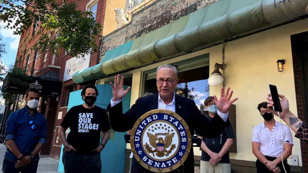 Senator Chuck Schumer & James Murphy Discuss Save Our Stages Act
