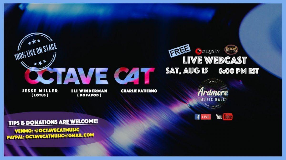 8/15/20 - Octave Cat (Members of Lotus & Dopapod) LIVE ON STAGE at Ardmore Music Hall