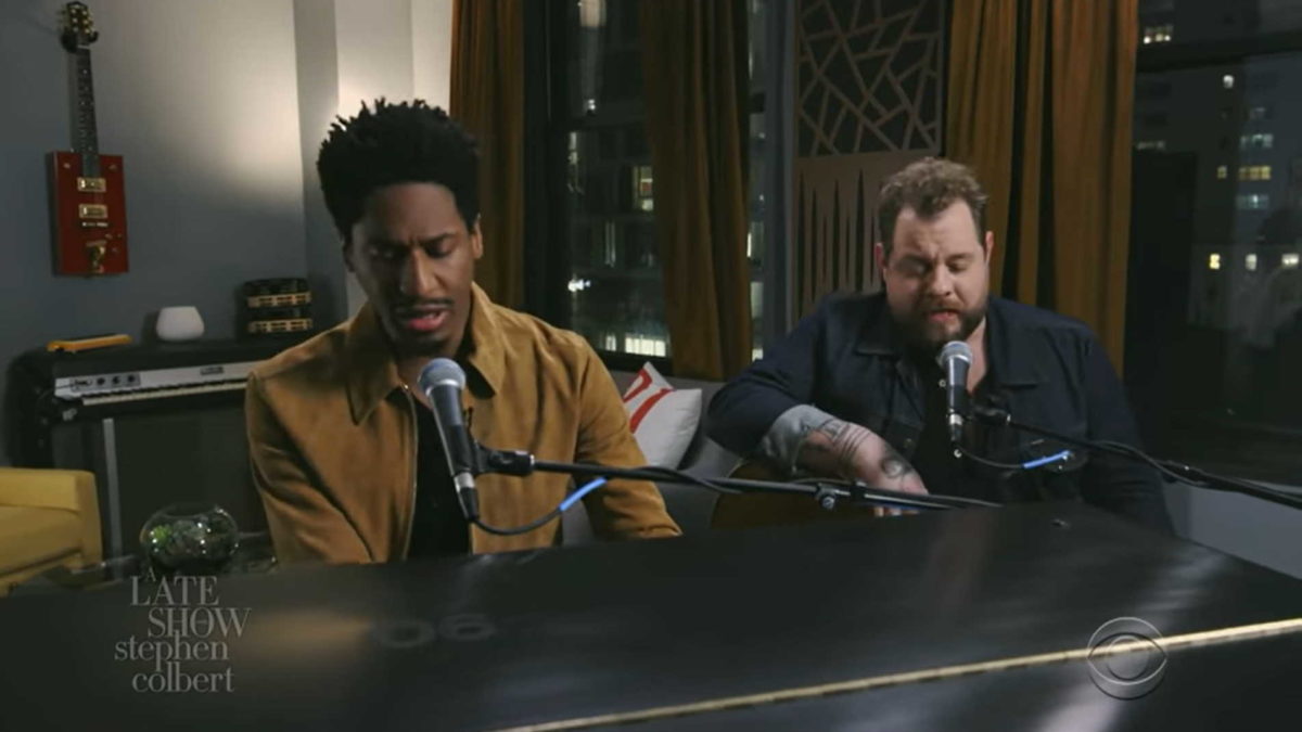 Jon Batiste & Nathaniel Rateliff Cover ‘Hold On, I’m Comin’ For ‘Colbert’