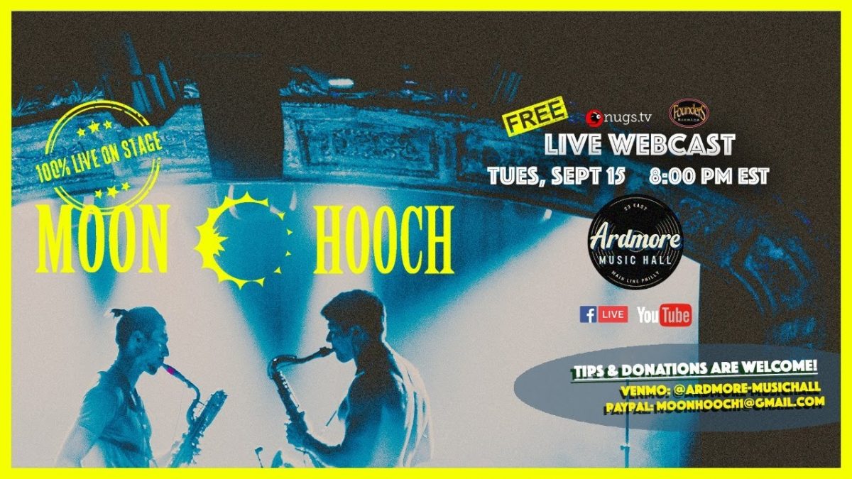 9/15/20 - Moon Hooch LIVE ON STAGE at Ardmore Music Hall